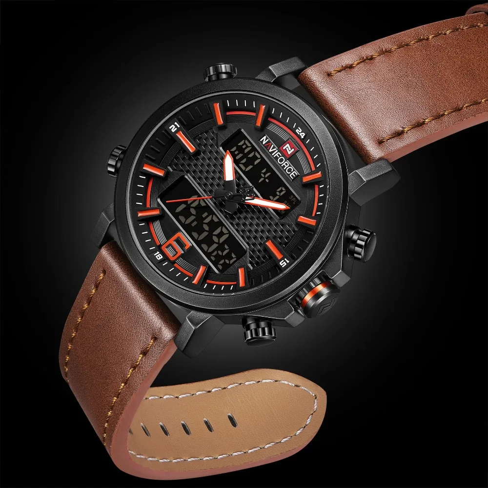 NAVIFORCE Lingxiang 9135 часы мужские роскошные Стальные кварцевые часы мужские деловые часы с хронографом спортивные наручные часы 30 м водонепроницаемые