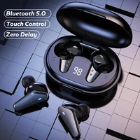 bluetooth 5 0 earphone led display wireless headphone tws with microphone 9d stereo earbuds waterproof noise cancelling headsets
