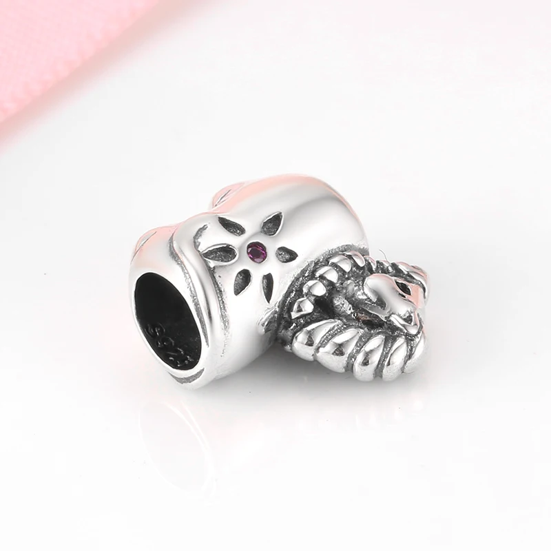 Новинка 925 серебро цветы удача мечта бусины в виде лошадей подходит JIUHAO