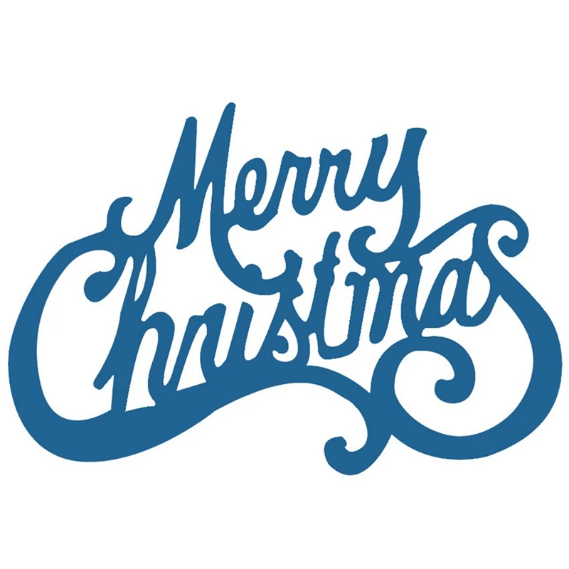 2 стиля Merry Christmas металлические режущие штампы зимние слова высечки Скрапбукинг углеродистая сталь создать штампы карты тиснение искусство