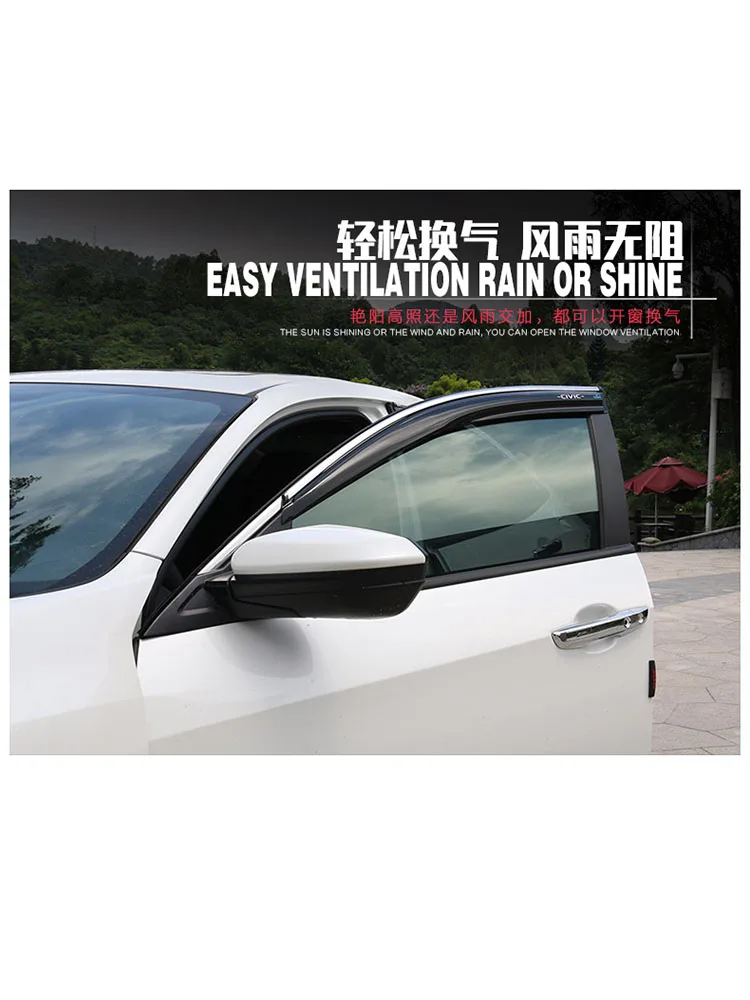 Ветровое стекло для Honda Civic 2006 2007 2008 2009 2010 2012 дефлекторы окон дождевик козырек от