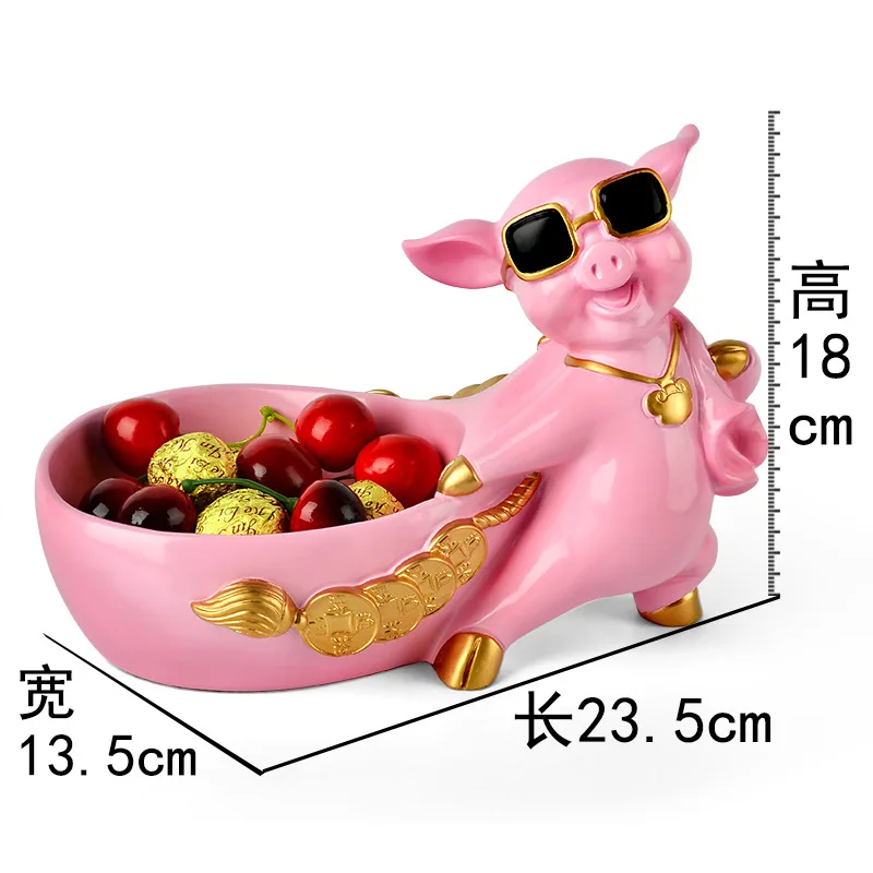 

home decoration accessories for living room Creative lucky pig Goods storage box Living room bedroom European ornaments