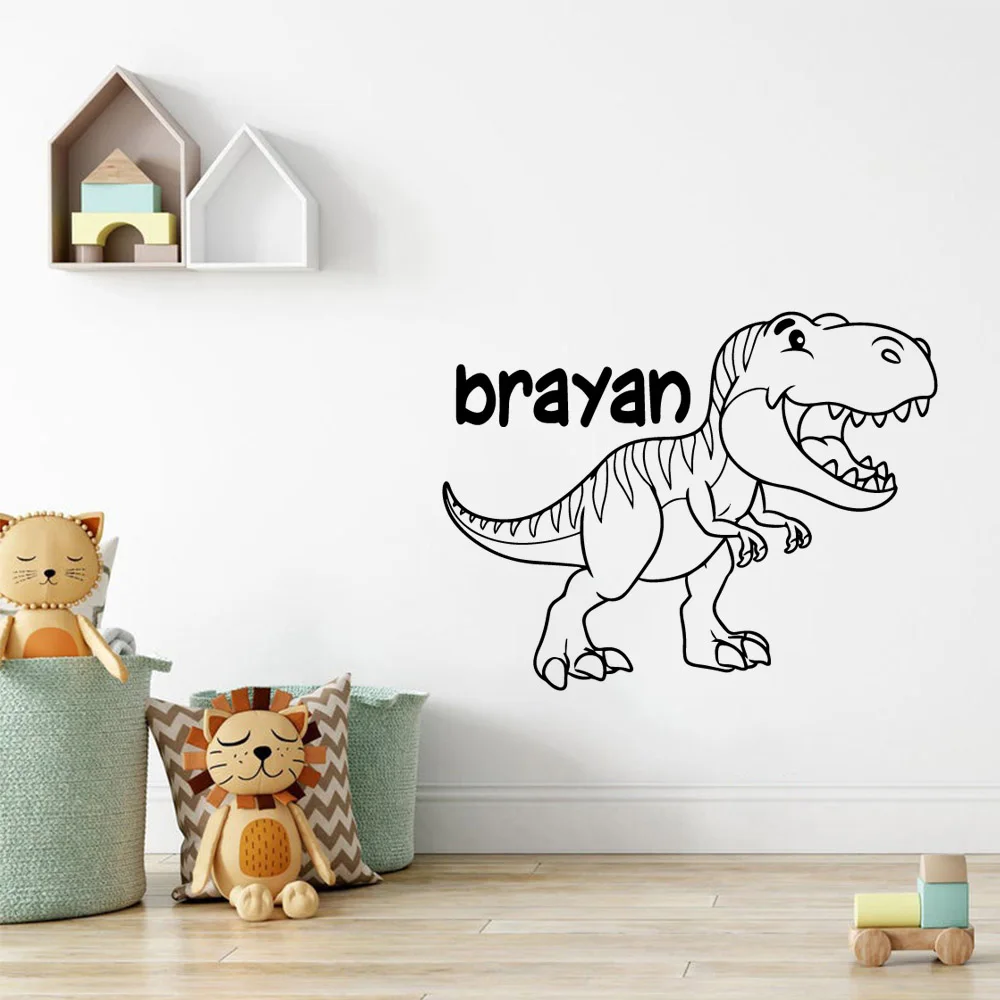 

Новое дизайнерское детское нижнее белье с наклейка динозавра Водонепроницаемый виниловых обоев домашний декор для детских комнат украшен...