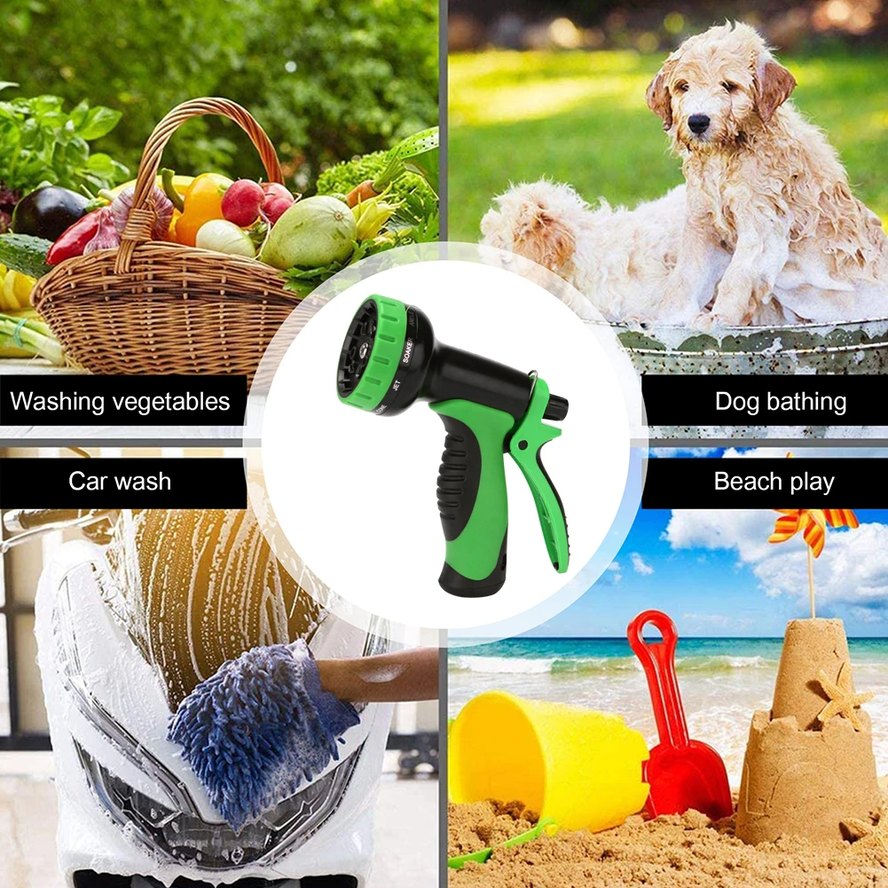 

100ft Latex Lawn Watering Flexible Hose Pipe Kit for Car Washing Irrigation Expandable Hoses Pipe Kit with Spray EU