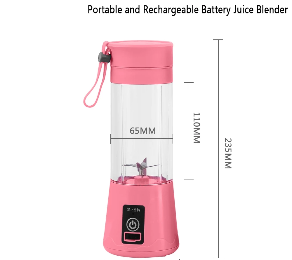 Портативная электрическая соковыжималка 4 цвета блендер мини миксер для фруктов