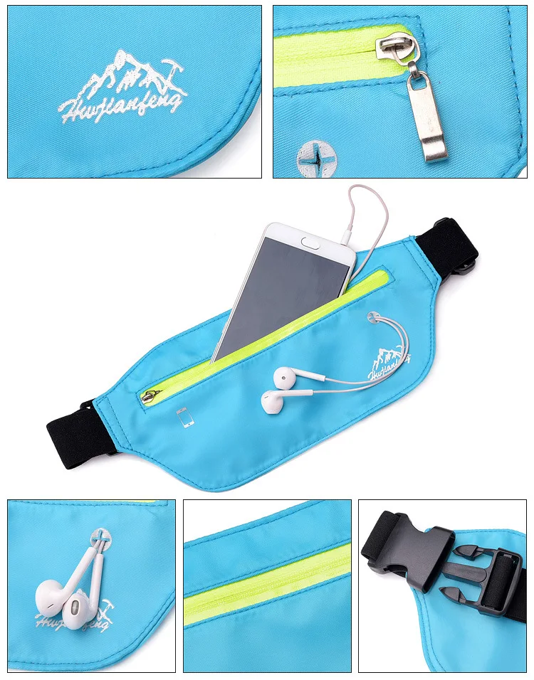 Уличная спортивная поясная сумка легкая водонепроницаемая модная для бега