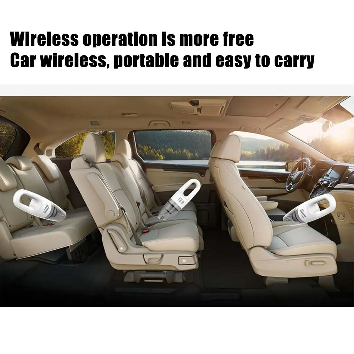 

5000Pa Vacuum Cleaner 5V 120W Strong Power Car Vacuum Cleaner DC Cordless Wet And Dry Dual Use Vacuums Cleaner For Home Office