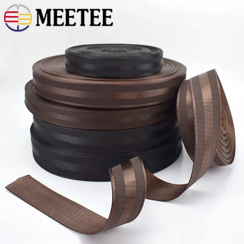 Meetee 5Meters 25-38mm Polyester Nylon Webbing Tapes DIY Safety Seat Backpack Pet Strap Belt Strapping Bias Binding | Дом и сад