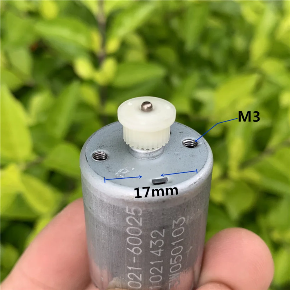 Джонсон мини 370 Мотор DC 5V 6V 9V 12V 6250RPM углеродная щетка мотор 2 мм вал с Ременным