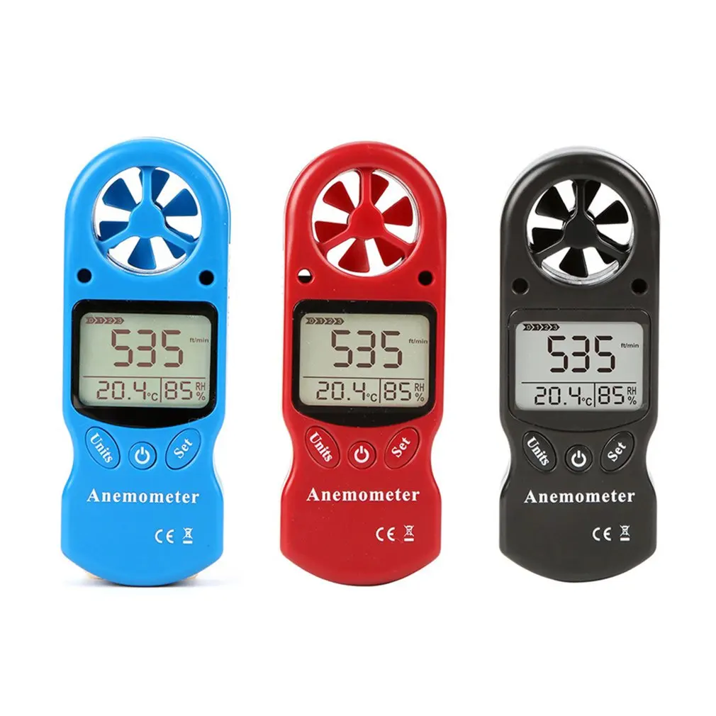

TL-300 Mini Multipurpose Anemometer Digital Anemometer LCD Wind Speed Temperature Humidity Meter with Hygrometer Thermometer