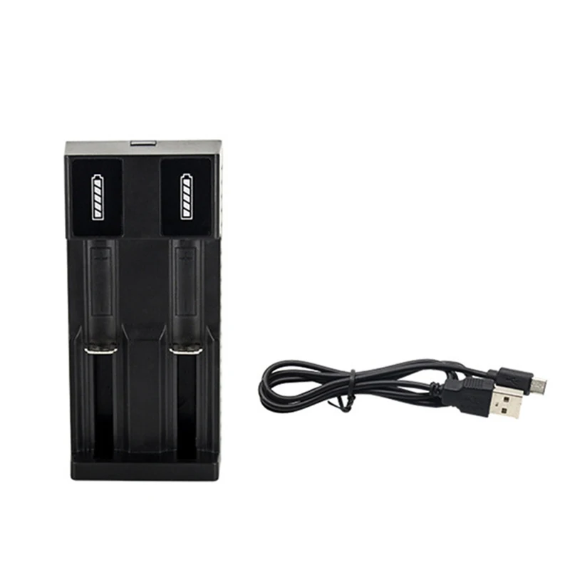 Универсальное зарядное устройство с 2 USB разъемами для литий ионных