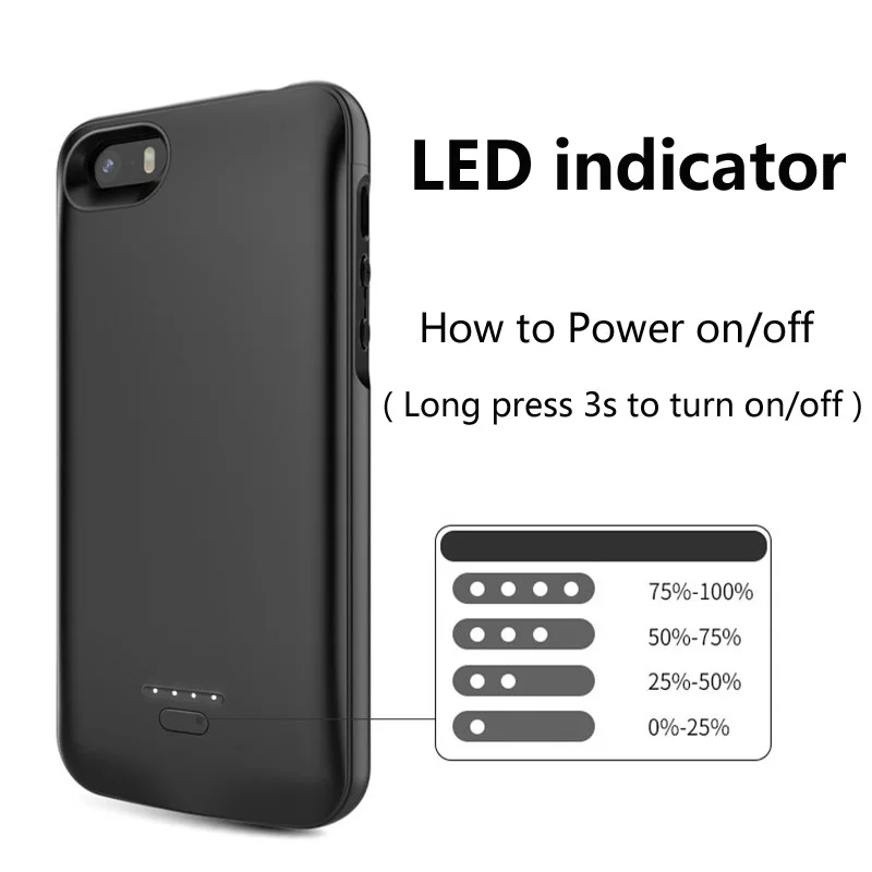 5500mAh зарядное устройство чехол для iPhone 6 6s 7 8 plus чехол питания для iPhone XR XS Max 5000mAh внешний аккумулятор зарядное устройство чехол