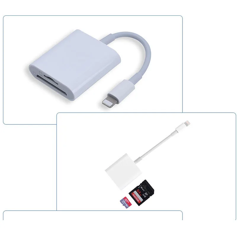 Подходит для мобильного телефона Apple SD/TF кард ридер iPhone XS iPad otg два в одном OTG