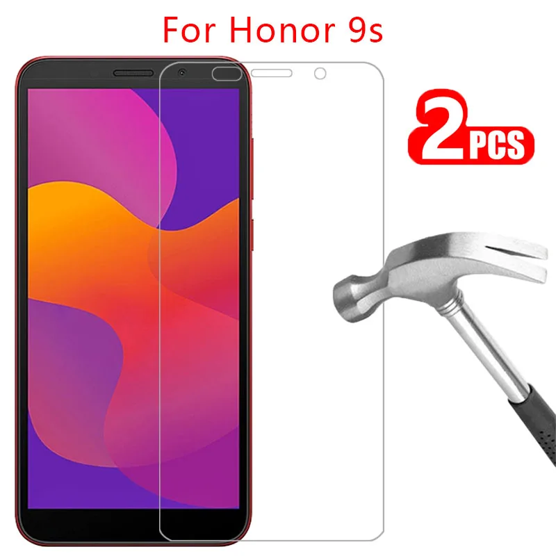 

protective glass on honor 9s screen protector tempered glas for huawei honor9s honer onor 9 s s9 safety film huawey huwei hawei