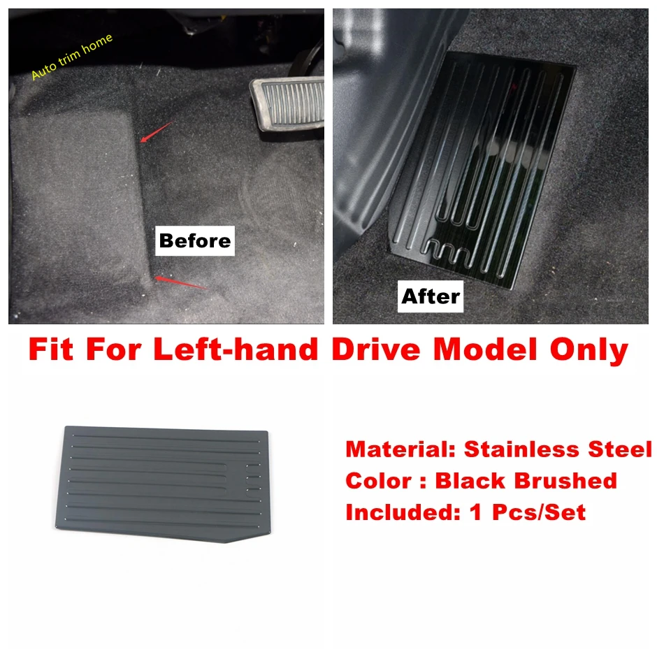 

Подставка для ног, левая подставка для ног, педаль, декоративная рамка, накладка, подходит для Hyundai Tucson NX4 2021-22025, автомобильные аксессуары