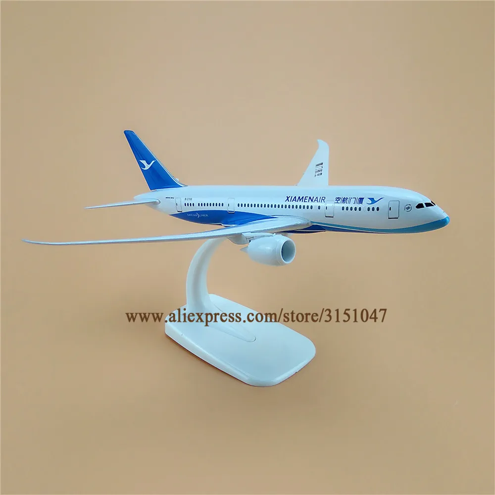 

Alloy Metal China XIAMEN Air B787 Airlines Airplane Model XIAMENAIR Boeing 787 Airways Plane Model Aircraft Kids Gifts 20cm