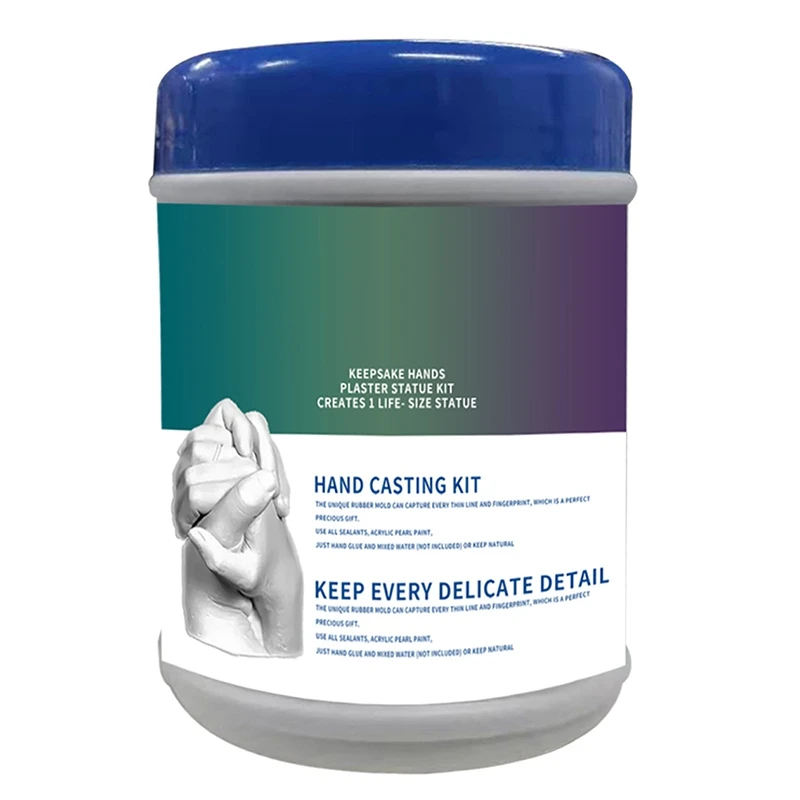 

DIY Keepsake Hand Casting Plaster Sculptures Modeling Kit for Couples Hand Crafts for Adults and Children in Stock