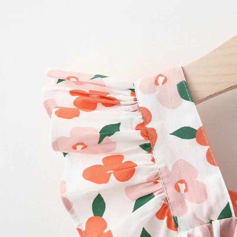 

Melario Baby Girl Dresses Summer Toddler Girl Clothes Baby Beach Dresses Cute Floral Newborn Princess Dress Sunhat 2pcs Outfits