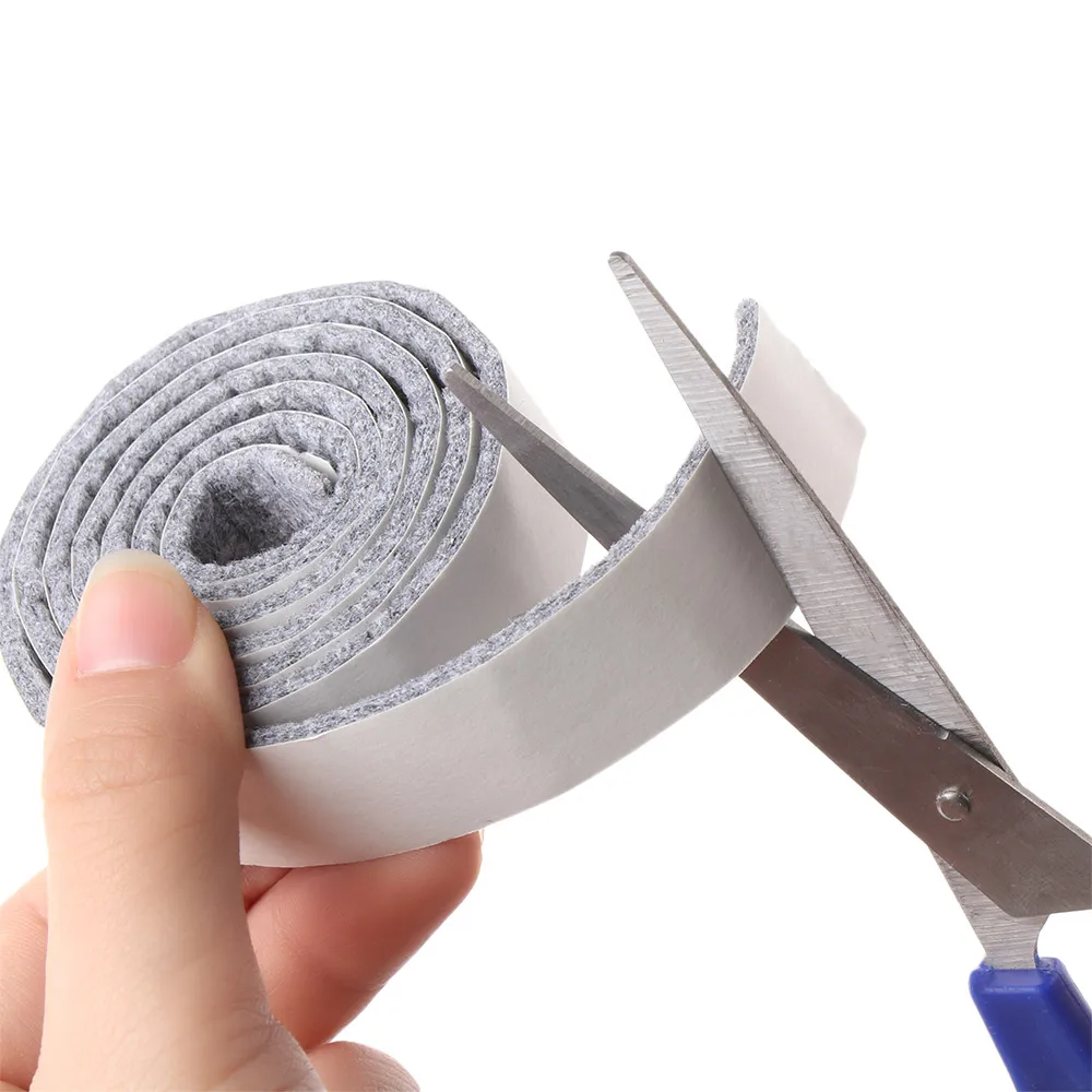 100CM/Рулон Самоклеящаяся войлочная накладка на ножки мебели Антискользящий коврик защита пола Износостойкая стол стульчик Липучка.