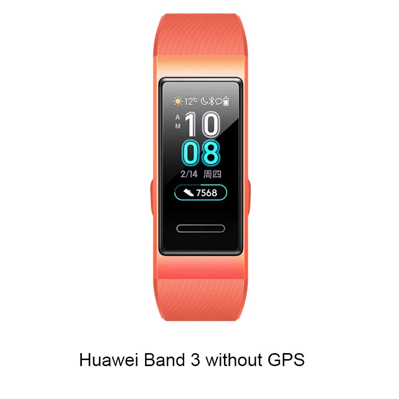 Браслет huawei Band 3, умный браслет, шагомер, фитнес, пульсометр, трекер активности, водонепроницаемый, Bluetooth, спортивный, банда - Цвет: Huawei Band 3 Orange