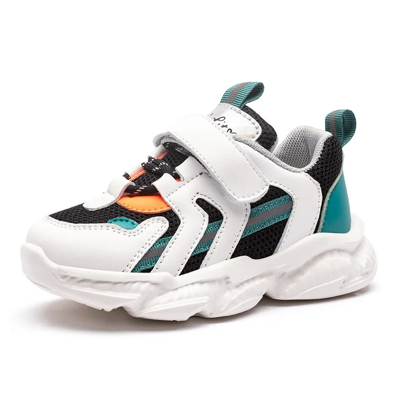 

Детские кроссовки Four Seasons, новинка весны 2021, легкие сетчатые кроссовки для девочек и мальчиков, Корейская летняя повседневная детская обувь ...