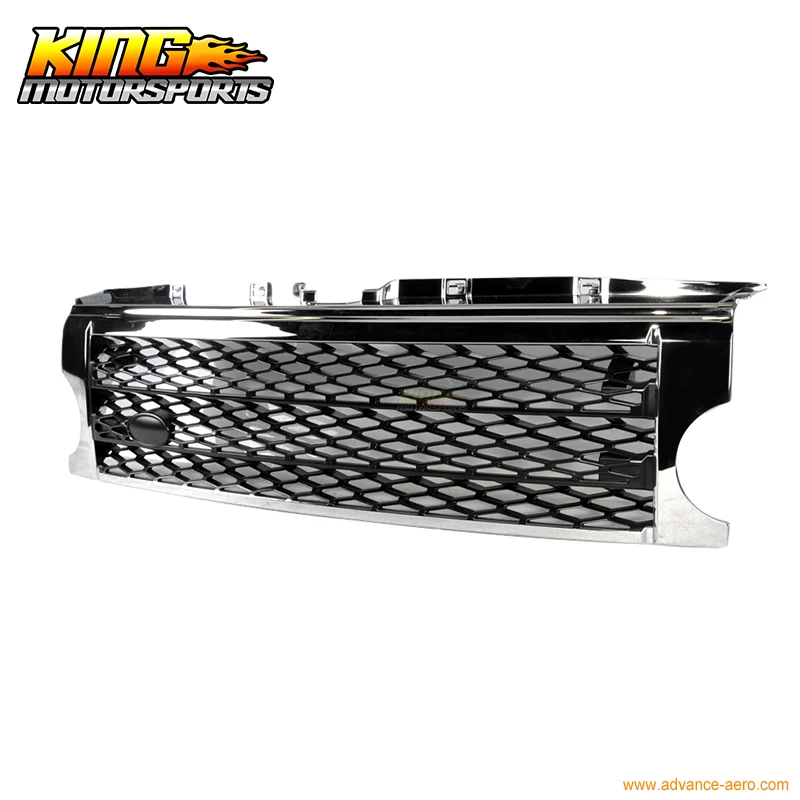 Подходит для Land Rover Discovery 3 05-09 хромированная черная решетчатая гриля LR3 2005-2009
