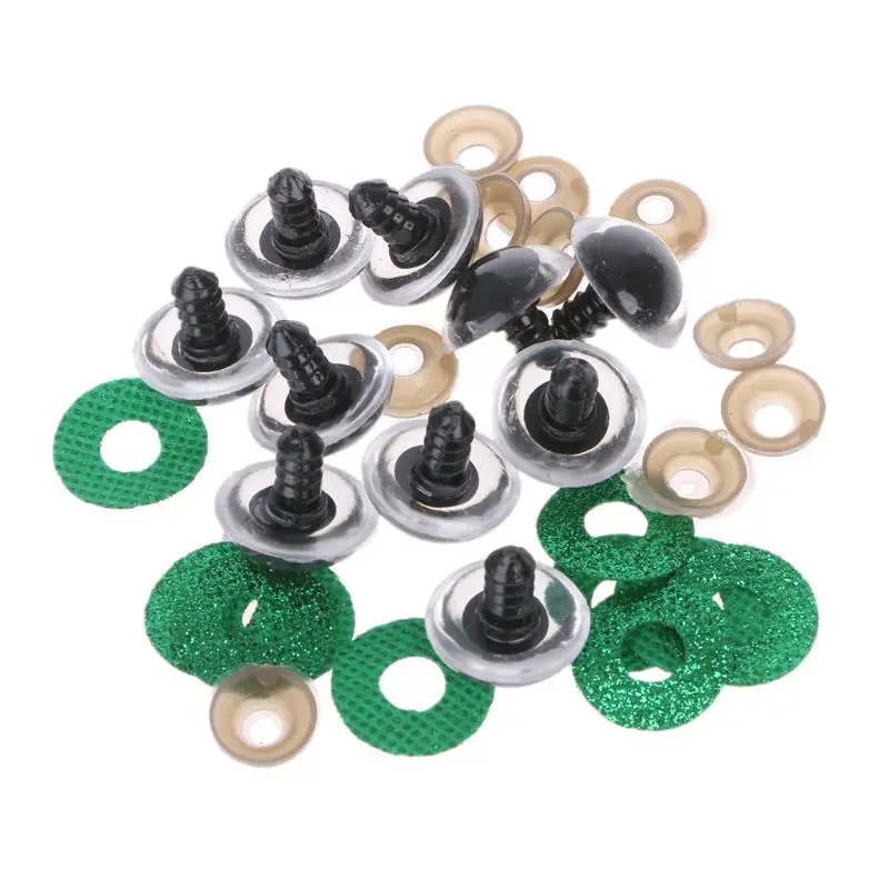 

16 20 24mm 10pcs Shinning Plastic Doll Eyes Craft Eyes DIY For Plush Bear Stuffed Toys Animal Puppet Dolls M76C