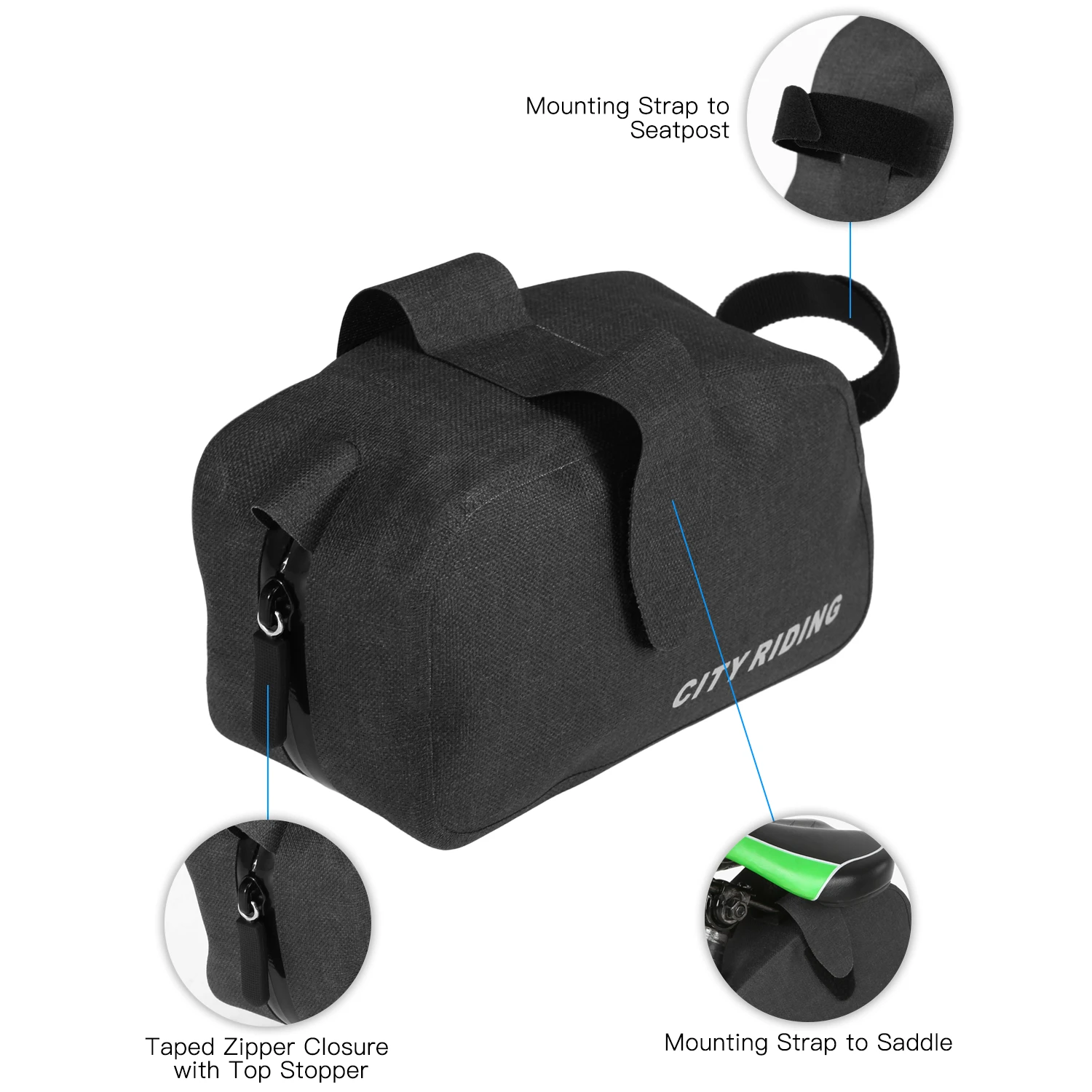 Велосипедная сумка водонепроницаемая Велосумка на седло для горных