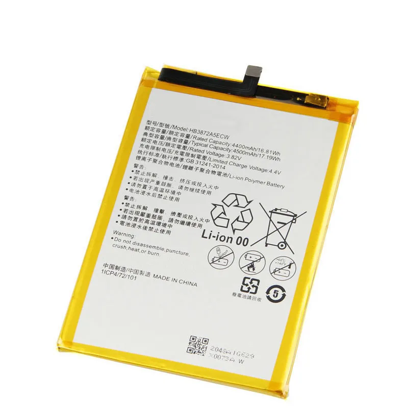 Сменный аккумулятор QrxPower 4500 мАч HB3872A5ECW для Huawei Honor Note 8 Note8 смарт мобильный телефон