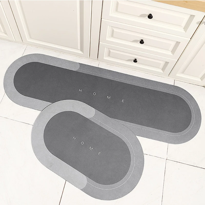 bathroom mat super absorbent instant drying floor rubber non slip mat entrance door for shower toilet kitchen for home supplies free global shipping