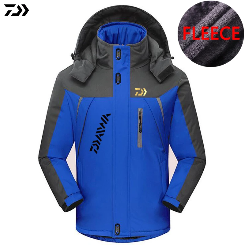 2020 Daiwa зимняя одежда для рыбалки плюс бархатные рыболовные куртки Уличная