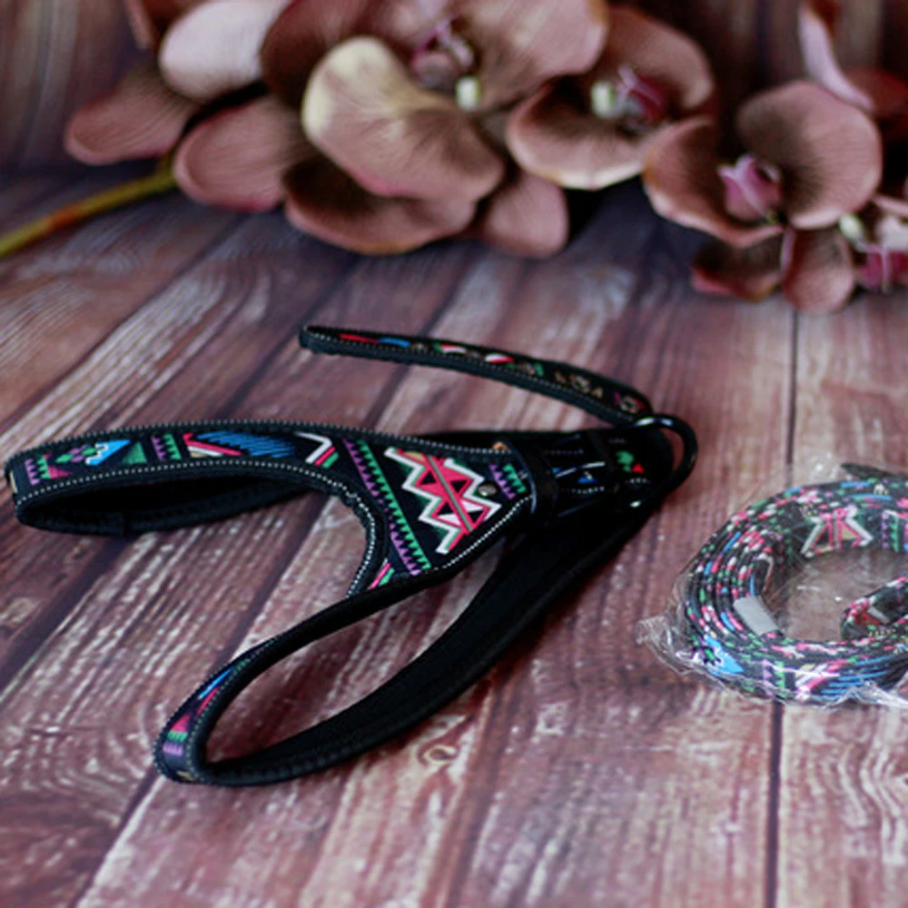 Пэдди шлейка для домашних животных и поводок Один комплект Светоотражающий