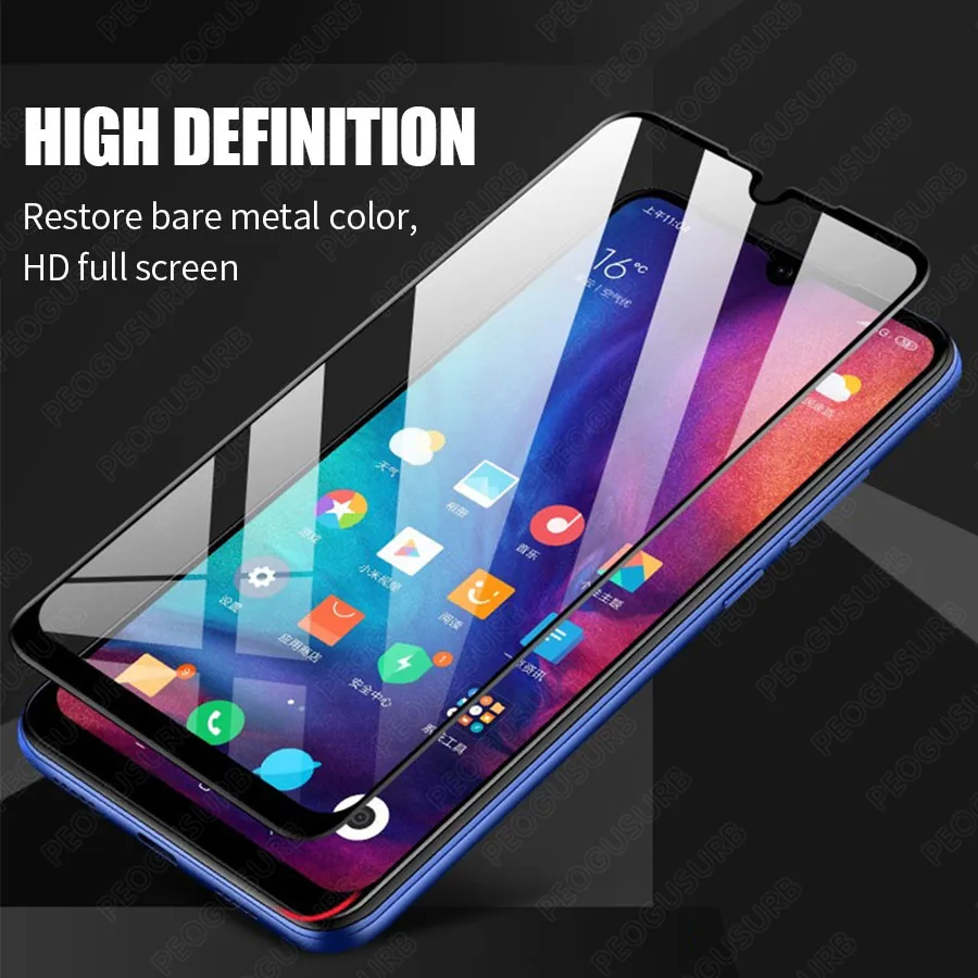 6D полное покрытие закаленное стекло для Xiaomi Redmi Note Mi Pocophone F1 Poco X3 M3 F2 10T 9T 10 9 9S 8 Pro Lite