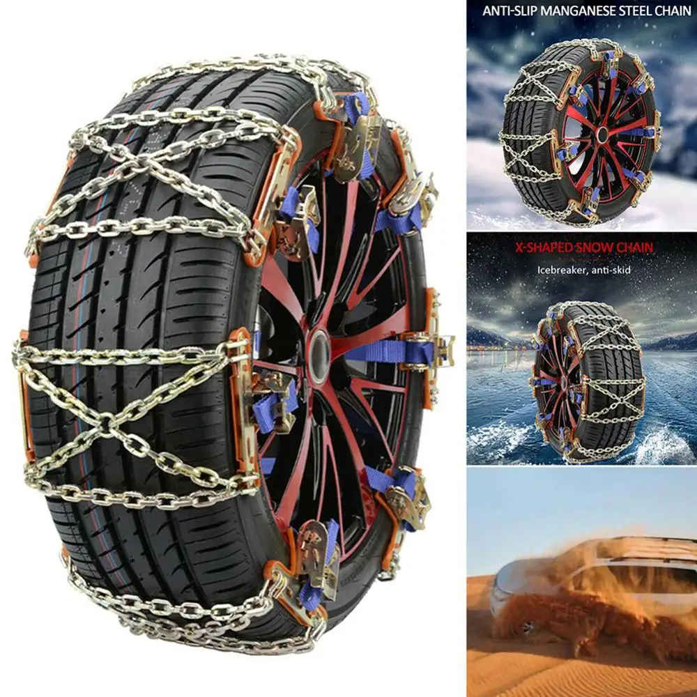 HiMISS Universal Steel Truck Car Wheels Tyre Snow Ice Chains Winter Anti skid Vehicles SUV Wheel Chain|Колесные цепи| |