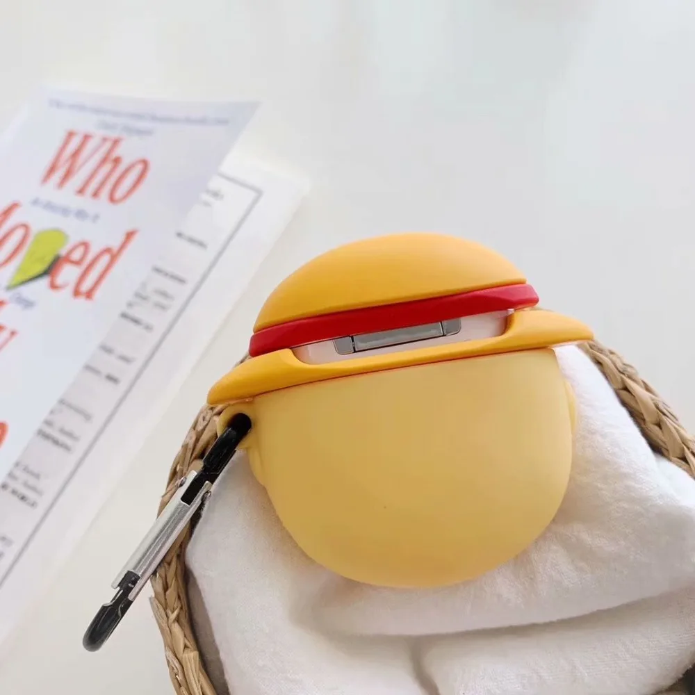 Для Apple AirPods 3D милый мультфильм японское аниме цельный череп пиратский чехол для Airpods 2 Беспроводные Наушники Earpods чехол