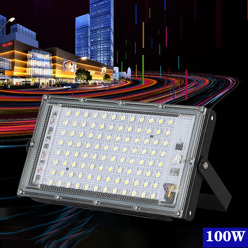 

Reflector Led Floodlight 100W AC 220V 230V 240V Outdoor Flood light Spotlight LED Street Lamp Projector Exterior IP65 Waterproof