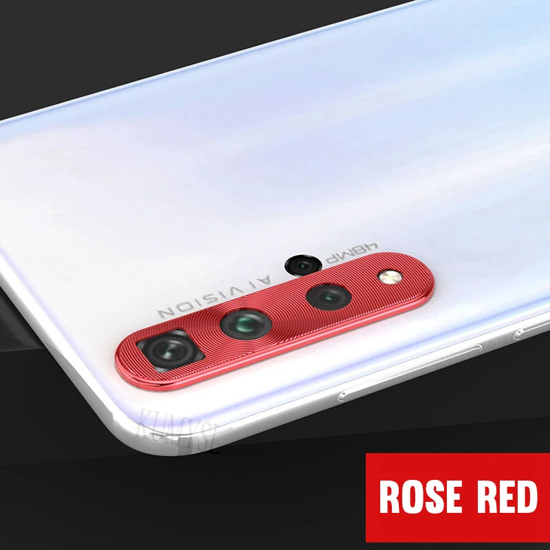 Red Защита объектива камеры для huawei Honor 20 Pro Алюминиевый защитный чехол для huawei Honor 10i 20i 20 Lite металлическая защита - Цвет: Red
