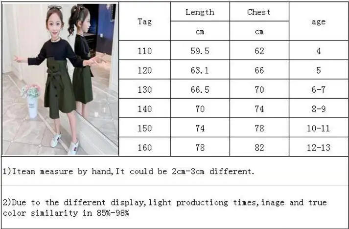 Платья для девочек-подростков осень 2019 одежда маленьких девочек модные милые