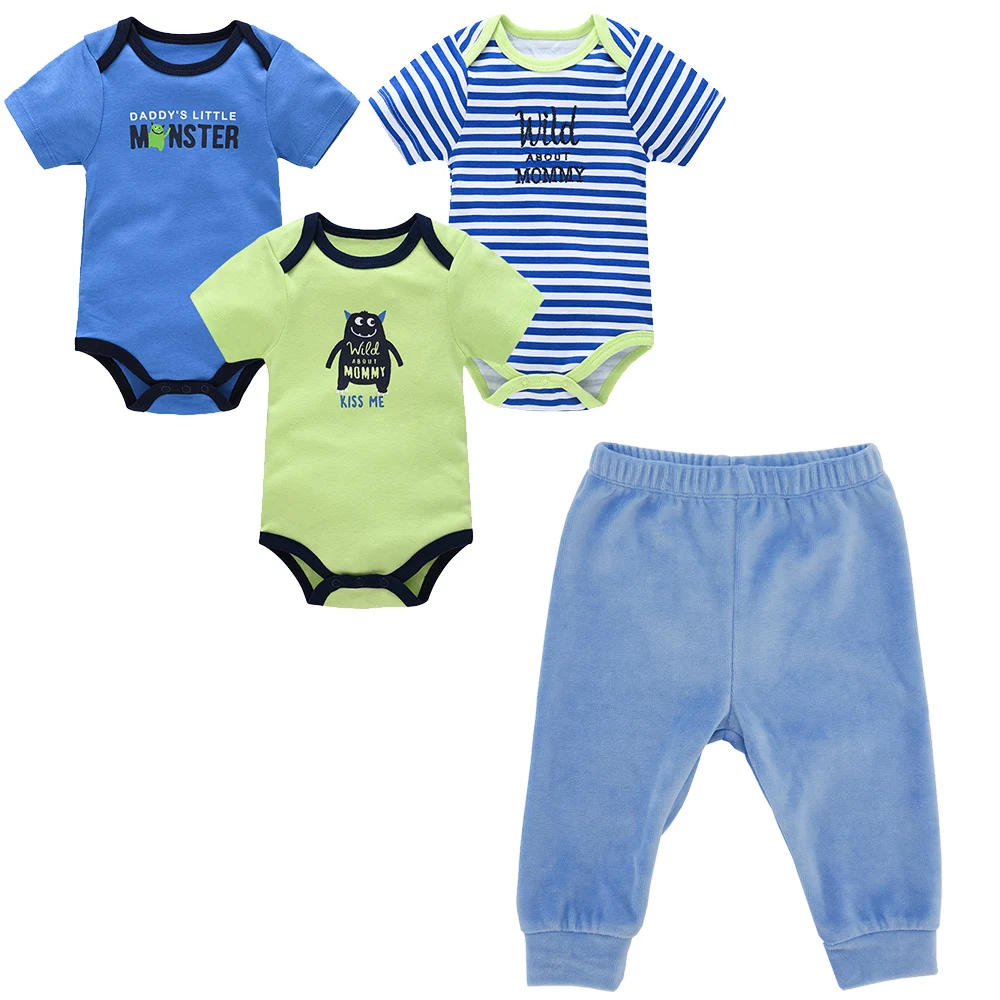 

Комплект летней детской одежды Honeyzone из 100% хлопка с коротким рукавом