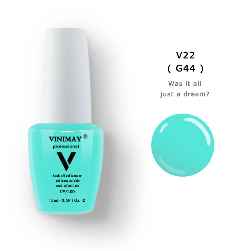 V22 VINIMAY 96 цветной гель лак для ногтей, Гелевый лак гель Varnis Gellak лак набор праймеров Замачивание опий УФ гель лак для ногтей салон искусства 15 мл - Цвет: V22