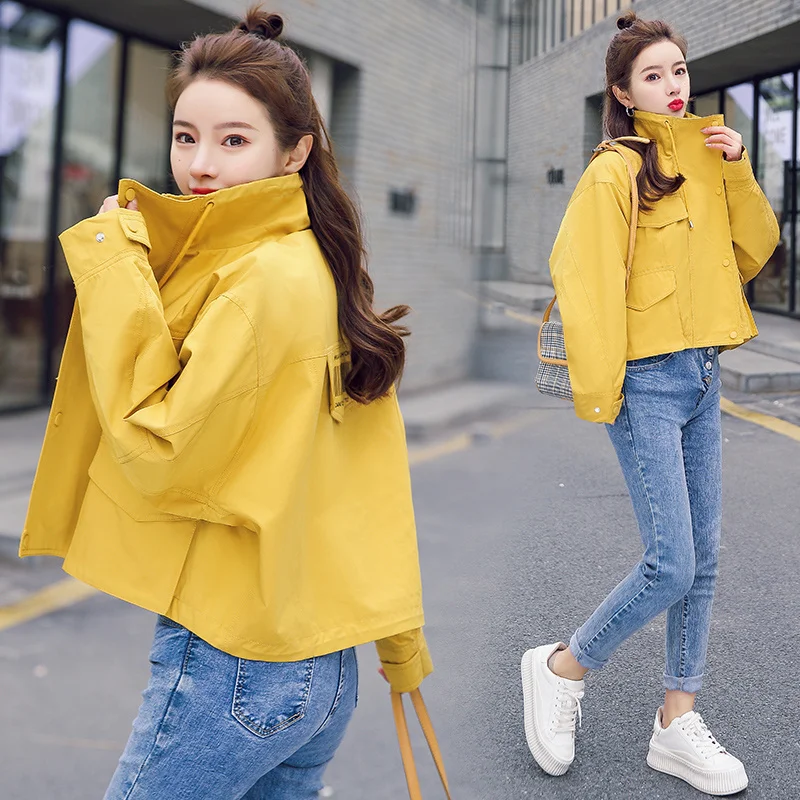 

Куртка Женская бейсбольная свободного покроя, универсальная короткая куртка в стиле бойфренд для ранней осени, 2021