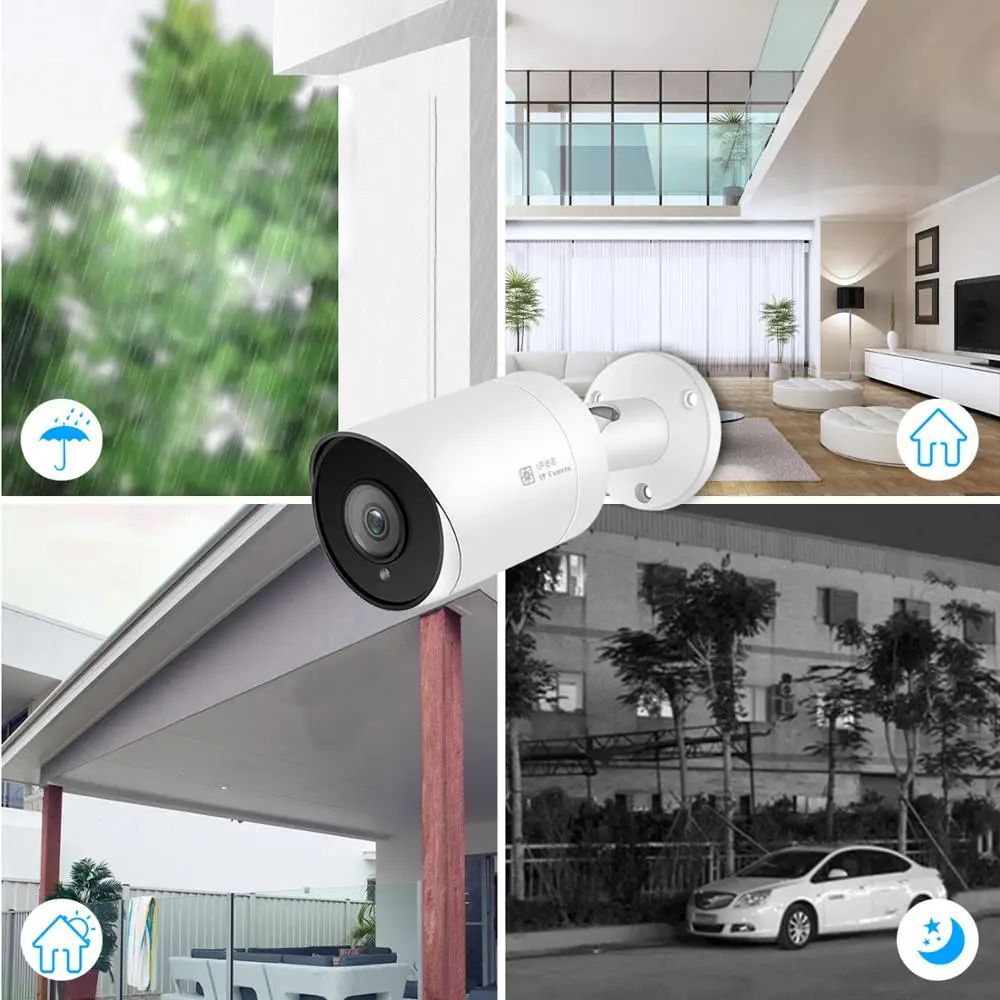 8CH HIKVISION NVR 5MP на открытом воздухе безопасности камера POE IP пуля Камера CCTV Системы комплект аудио записи IP Камера видео наблюдения NVR Kit