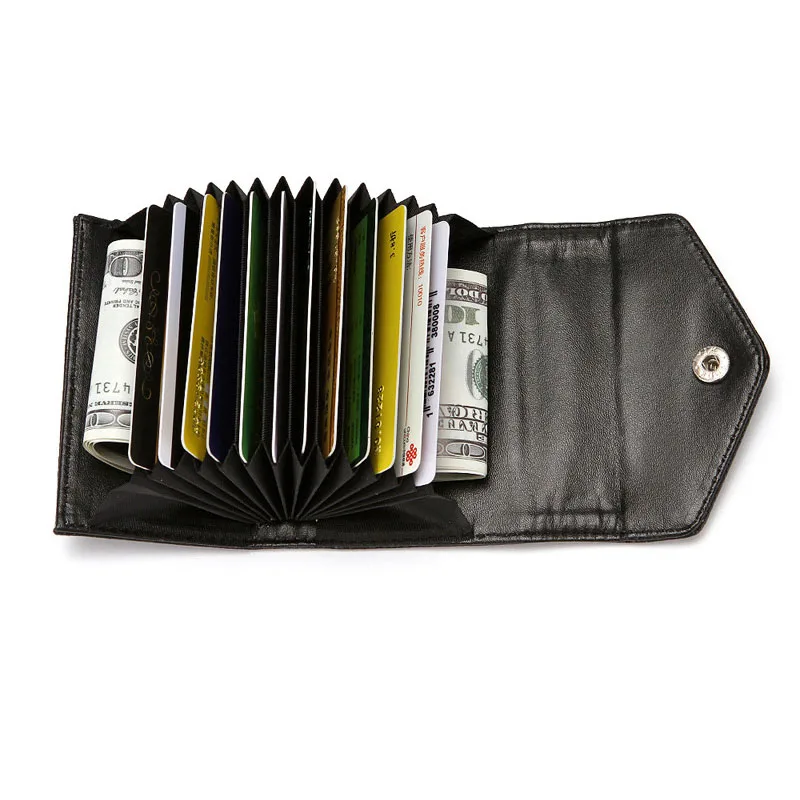 Модный мужской кожаный кошелек для удостоверения личности и кредитных карт