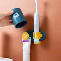 multifunctional automatic storage electric toothbrush holder wall mounted toothbrush cup holder toothpaste storage rack