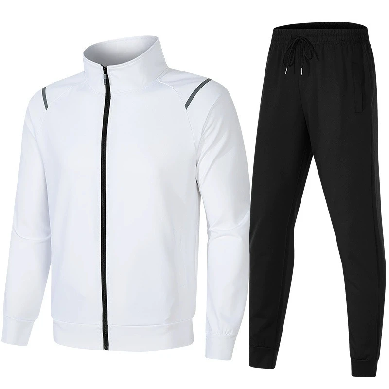 

New Men 2 Pieces Set Hoodies+Sweatpants Zipper Sweatshirts men Set Tracksuit Sportswear Men Brand Clothin