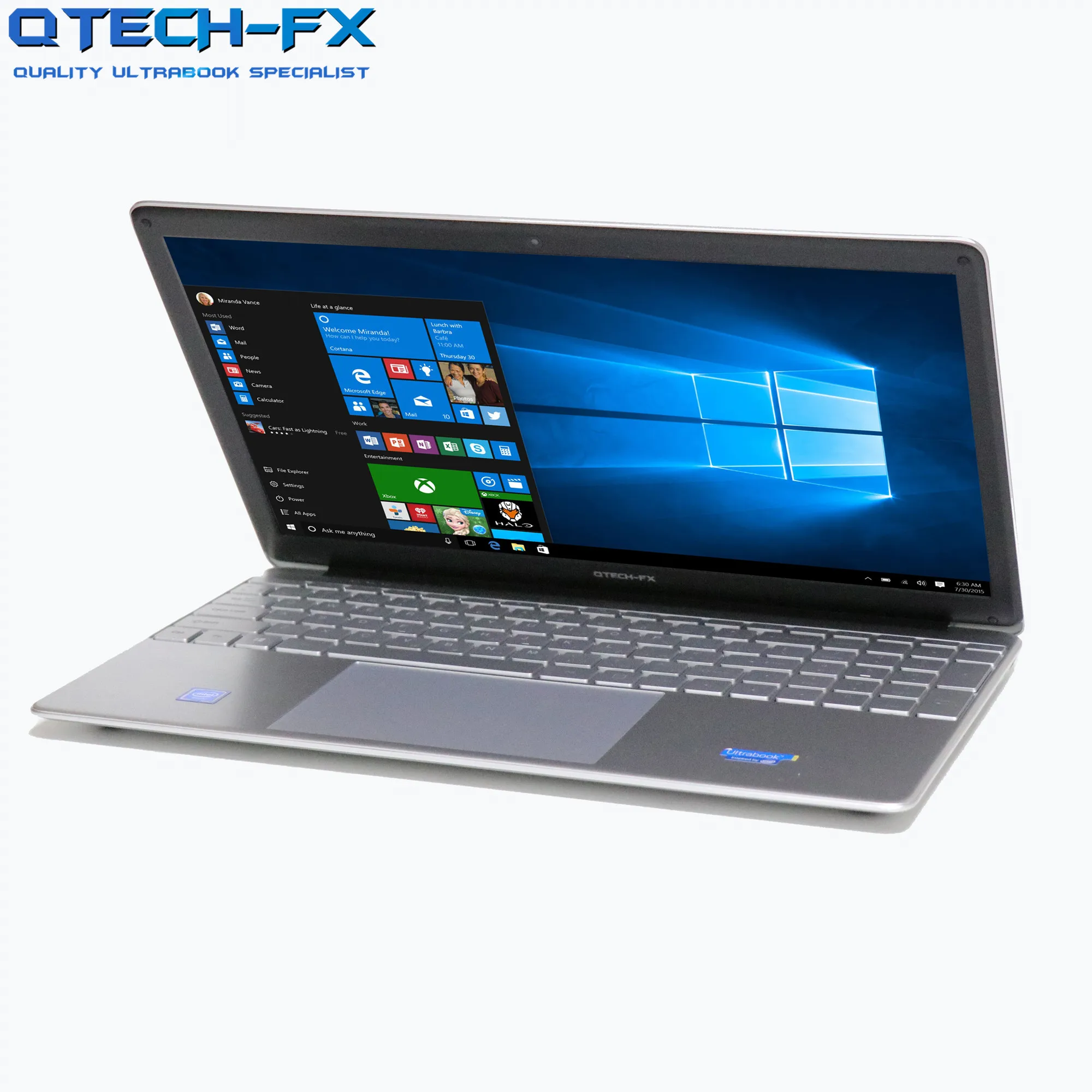 Ноутбук 15 дюймов 256 ГБ SSD + 320 Гб HDD четырехъядерный процессор Celeron тонкий лазер