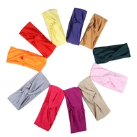 2 pcs new style solid cross headband womens headwear sports sweat stop hair with hair accessories sport headband