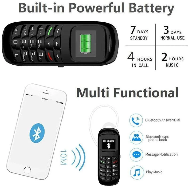 BM70 мини телефон bluetooth телефона 0 66 дюймов разблокирован мобильный Bluetooth наушники