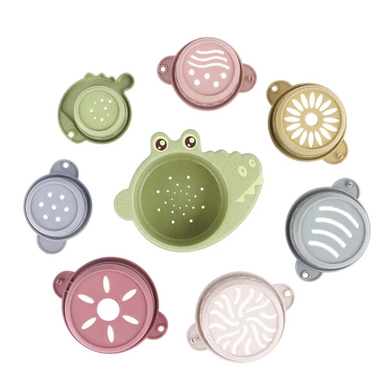 

2021 Новый 1 комплект/8 шт. игрушки для ванной укладки чашка игрушечный водный/игра с песком Наборы распыления воды игрушки песка обучающих игр...