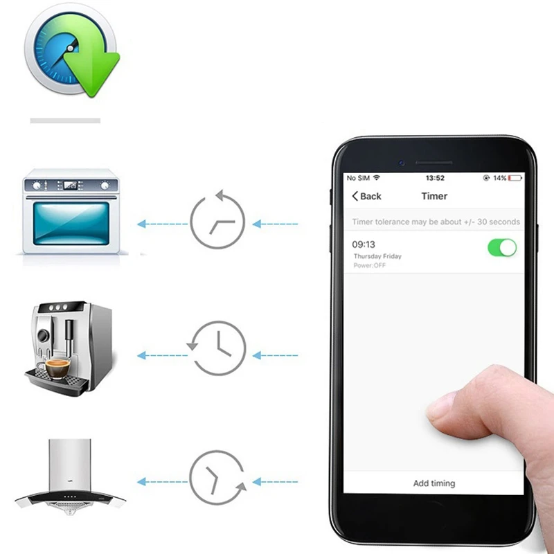 

Smart Outdoor Waterproof Socket British Standard Wifi Smart Socket British Standard Support Alexa Voice Control UK Plug